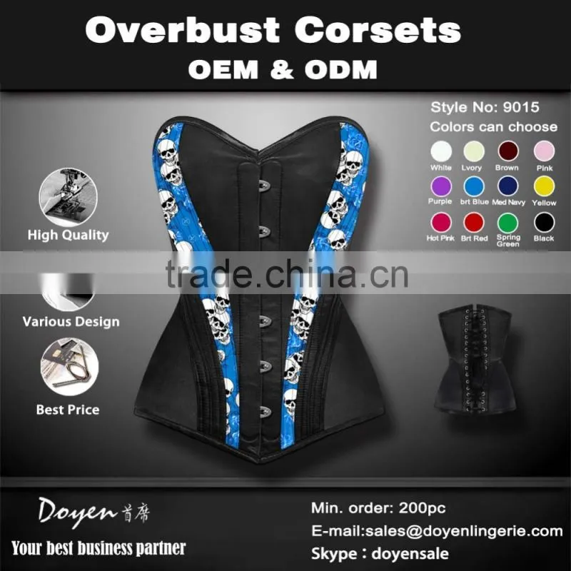 factory Wholesale Corsets and Bustier Sexy Latex Waist training Corsets Overbust Bustier corselet body shapers for trainer