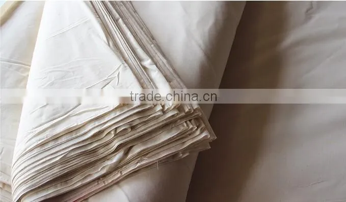 white plain cotton canvas fabric