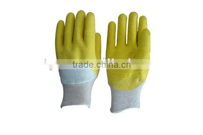 Top quality Dark Green Cotton Latex Gloves