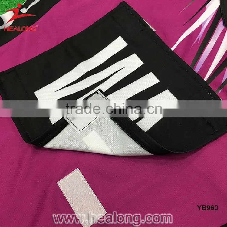 Healong Factory Sublimation Cheap Netball Jersey Skirts Dresses Uniforms
