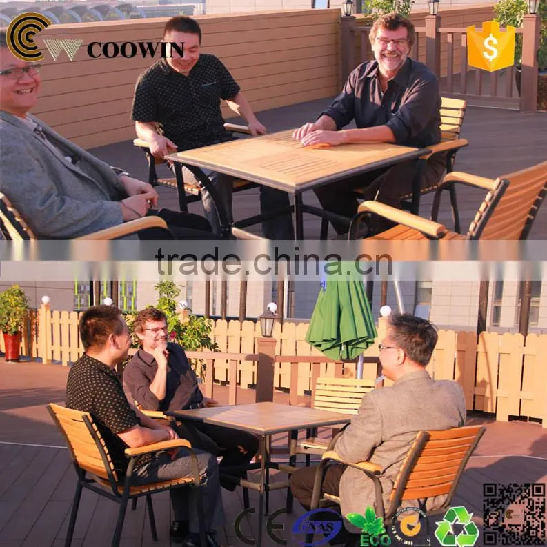 Solid timber HDPE deck wood composite