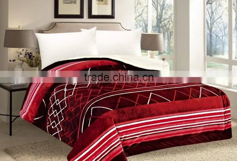 100%polyester Stripe Pattern bedding set home textile