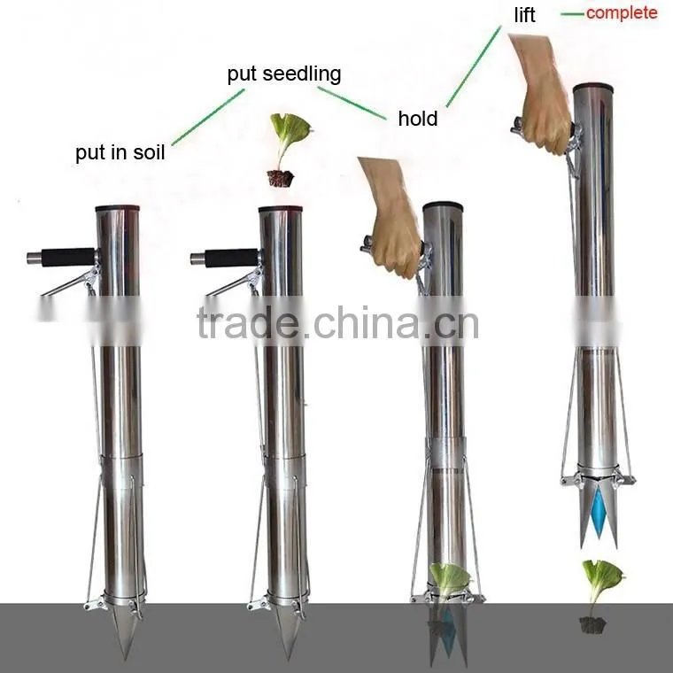 Stainless steel manual onion transplanter