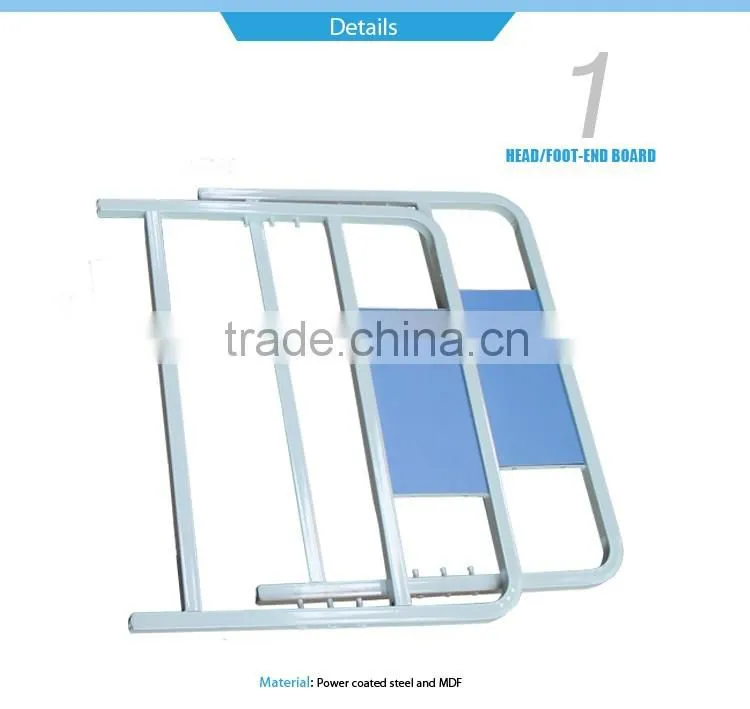 cheaper double crank hospital stainless steel beds ce apporved