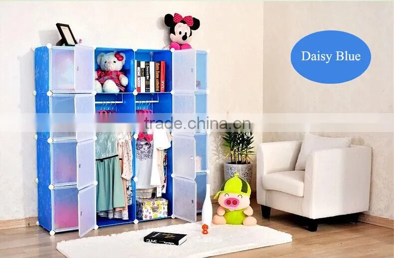 Double color wardrobe design furniture bedroom can hold clothes ,shoes, plastic