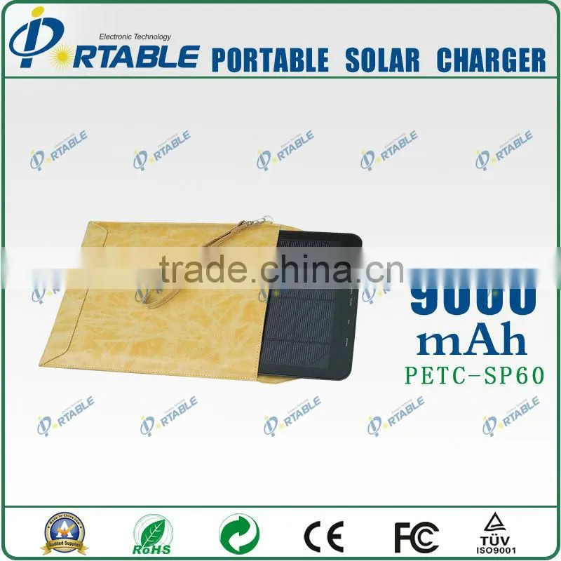 solar power residential 9000mah solar power bank charger for outdoors