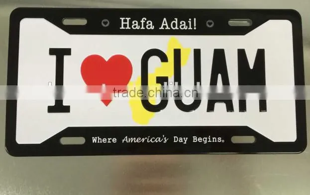 15*30cm printing aluminum license plate 6063