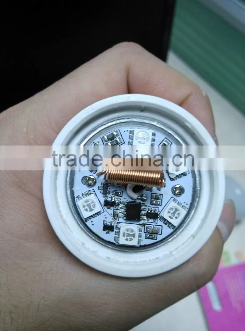 3w high brightness and energy saving color changing bulb with 24 key ir remote control
