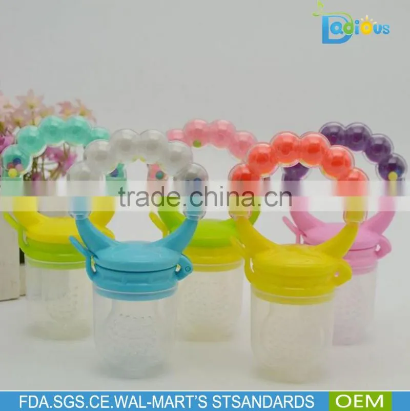 Wholesale 2016 Hot Sale Baby Products Silicone Baby Feeder Pacifier For Fruit Fresh Food Feeder