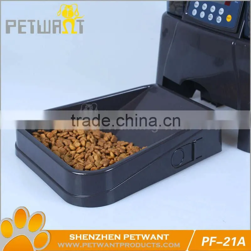 portable pet feeder PF-21 automatic pet feeder with remote controller