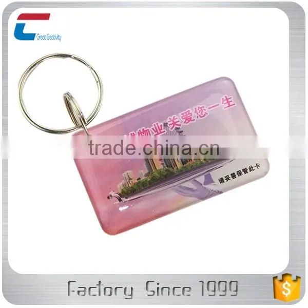 Rewritable Passive Epoxy Waterproof Rfid Smart Key Fob Tag Mini Key Card
