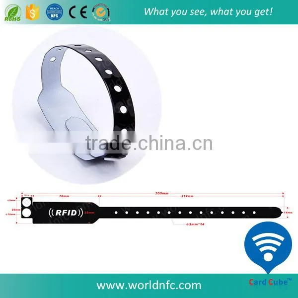 Waterproof NFC NTAG213 Disposable Wristband for Event