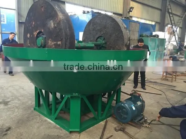 double roller griding mill machine ,separate Gold equipment . wet pan mill