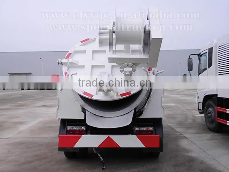 dongfeng high pressure drain cleaning truck with large volume