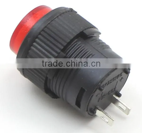R16-503B OFF-(ON) 16mm Red momentary button push switch