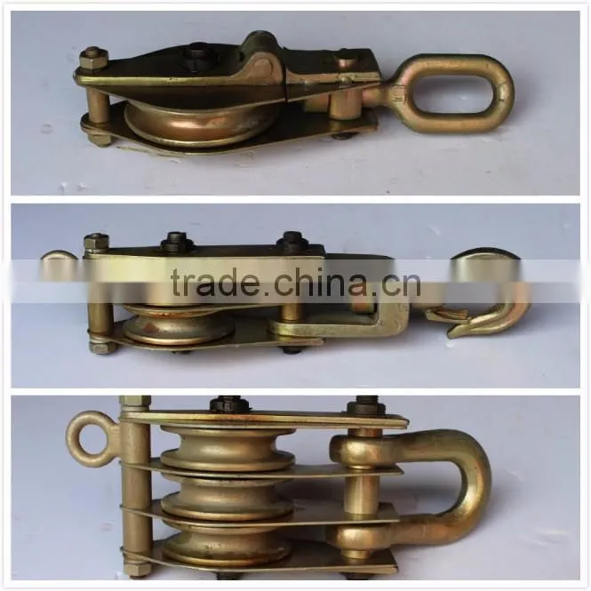 5T Three Sheaves Steel Pulley Snatch Block