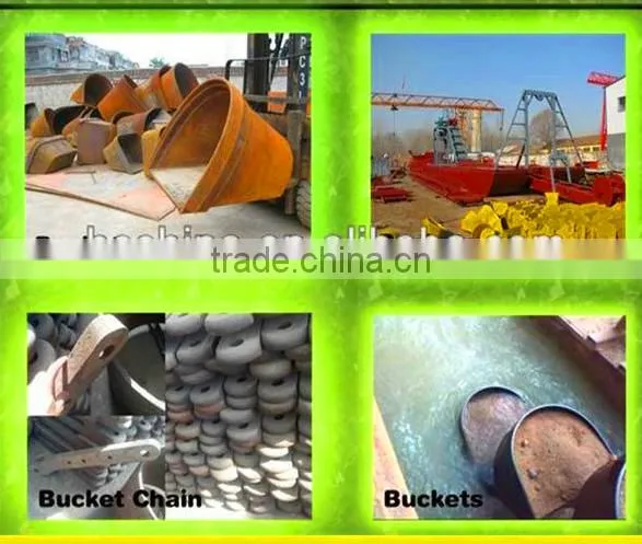 Qingzhou gold dredger/ bucket gold dredger for sale