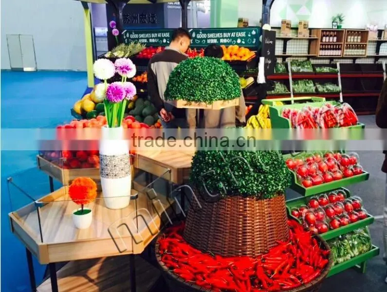 Custom storage basket supermarket food shelf candy display stand