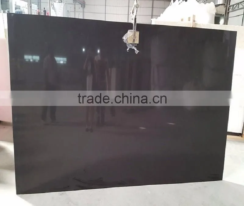 Artificial black quartz stone countertop