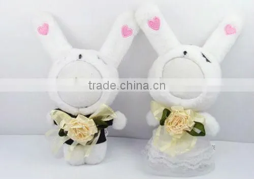 10cm Sublimation DTY 3D Couple Photo Face Doll with Wedding