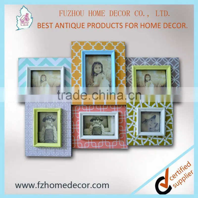 Sixy pictures photo frames /baby collage picture frames with good sales