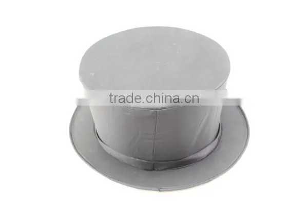 Fashion party black magician hat foldable top cap