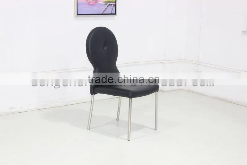 BY2611 fabric dining chair upholstered stainless steel dining chair