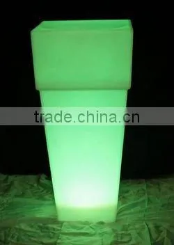 FO-9530 LED illuminate flower planter,home ornaments flower pots,tall flower vase