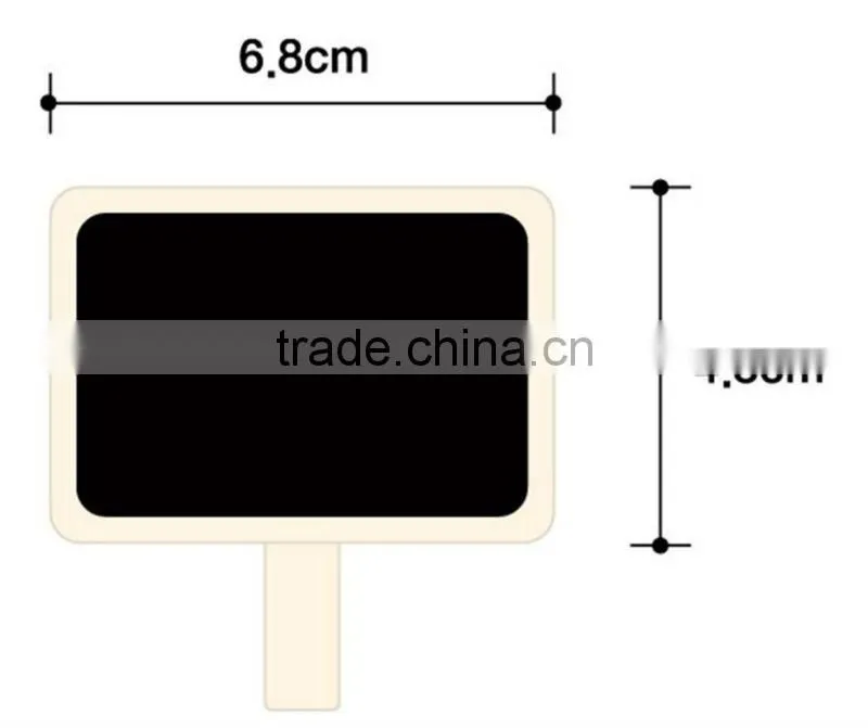 wholesale in stock Mini Wooden Clip Blackboard free wedding gift tags decorative gift tags Multi-function tag message folder