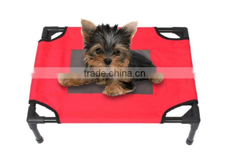 Hot sale red removable metal frame washable waterproof dog bed