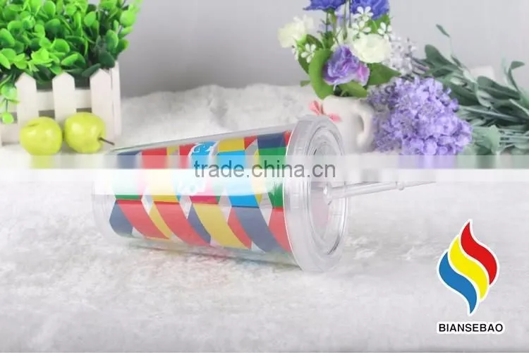 Most popular custom logo colorful plastic cup