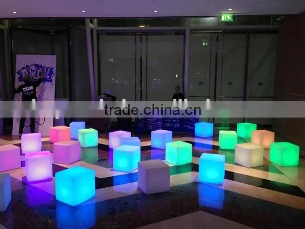 Popular illuminated led cube stool bar stools wholesale