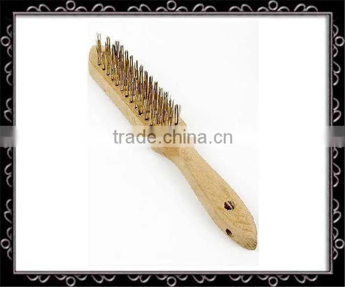 Wooden cleaning brush