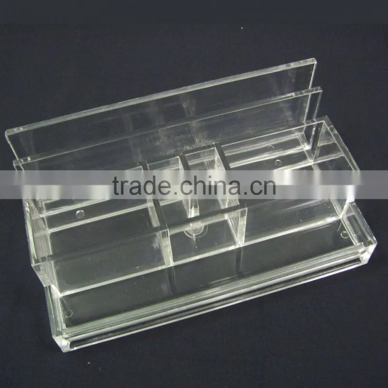 Hot selling transparent table plastic memo holder