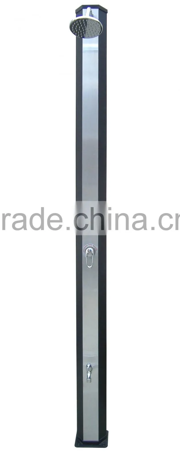 Wood Outdoor Solar Shower Faucet