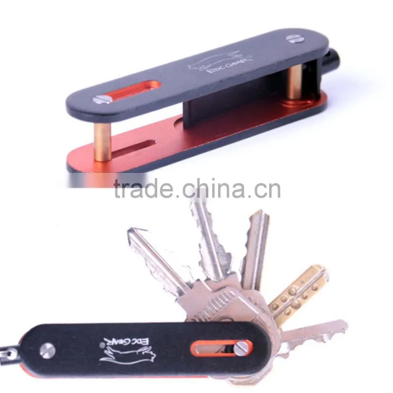 Key Holder Organizer Clip Folder Men Aluminum Keychain