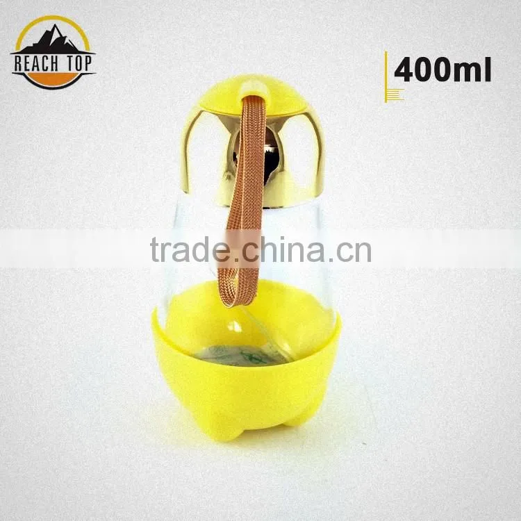wholesale new design glass space cup water bottle