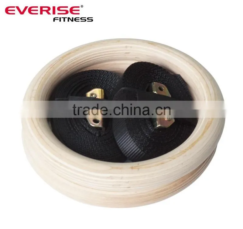 2017 Hot sale exercise wood Gymnastic Ring