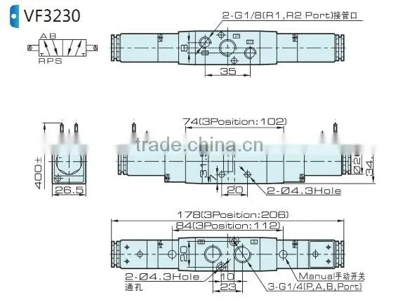 VF VZ pressure reduce valve with high quality