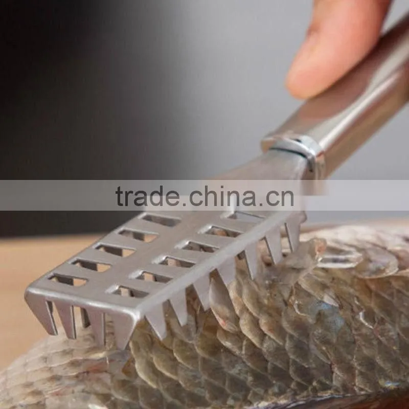 Stainless Steel Practical Kitchen Cutter Clean fish Scales Knife Scales Scraping Seafood Tool