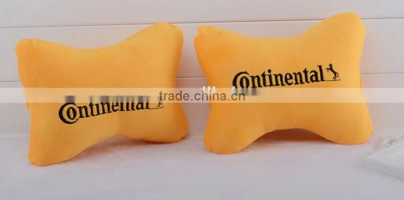 Customized Promotion Logo Car Travel Pillow Blanket with Bone Neck Pillow Kit