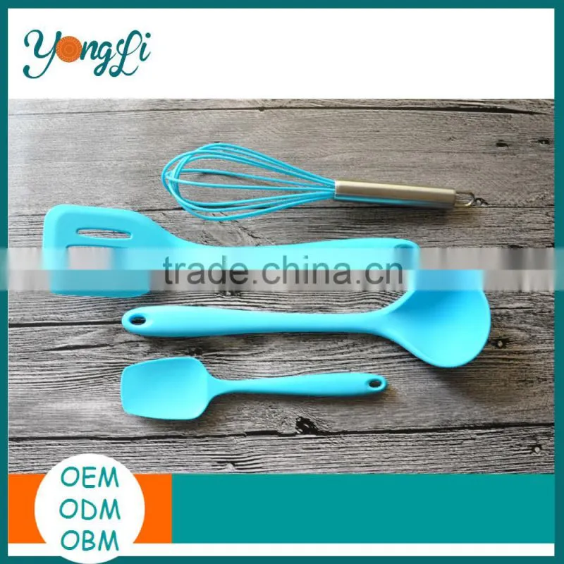 Silicone Kicthen Cooking Tools Spatula Cooking Spoon Soup Ladle Egg Turner Kitchen Accessories Silicone