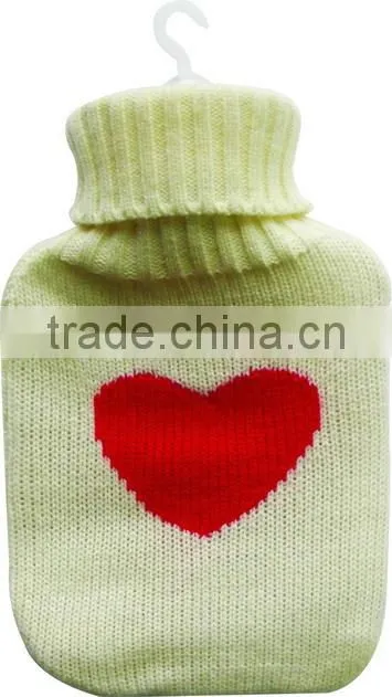 Snow chirstmas Knitted Hot water bottle cover factory