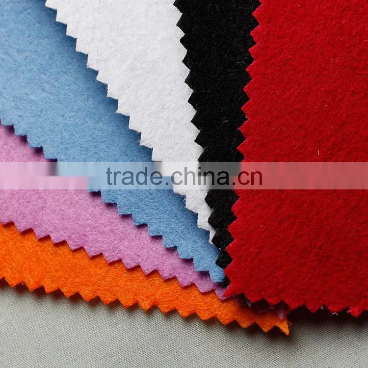 Nonwoven interlining felt colorful needle punch for embroidery