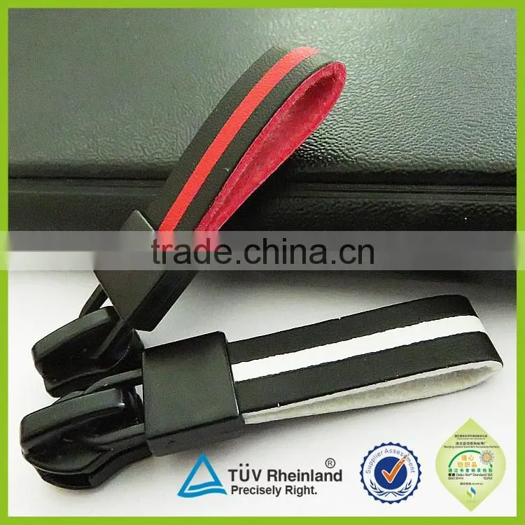 Embossed logo soft pvc customized shape OEM rubber zip puller for bag pack