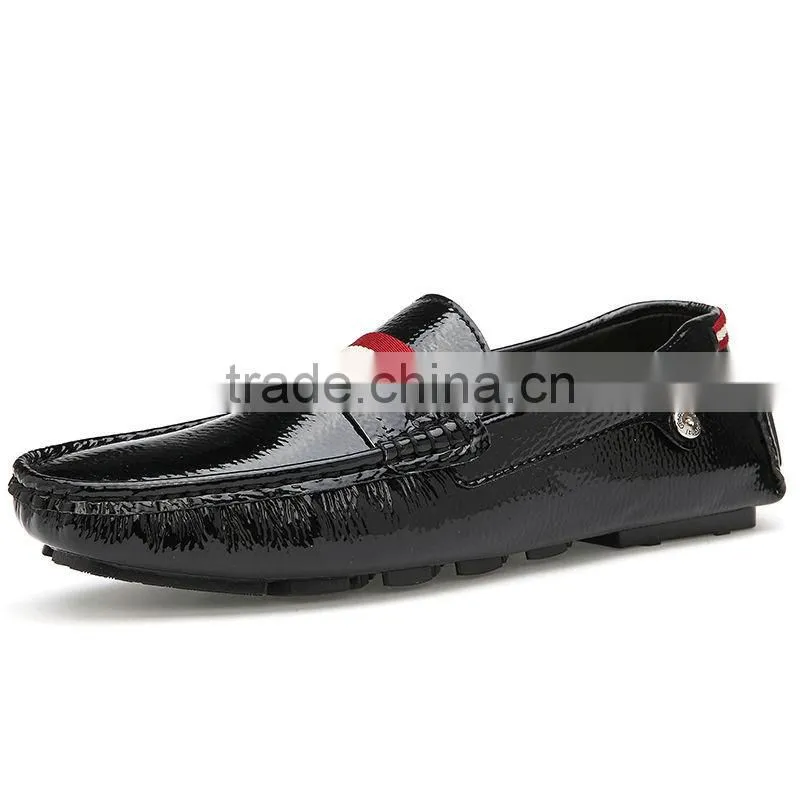 high quality cow leather casual shoes sample fashion for men, adults casual peas shoes made in china factory