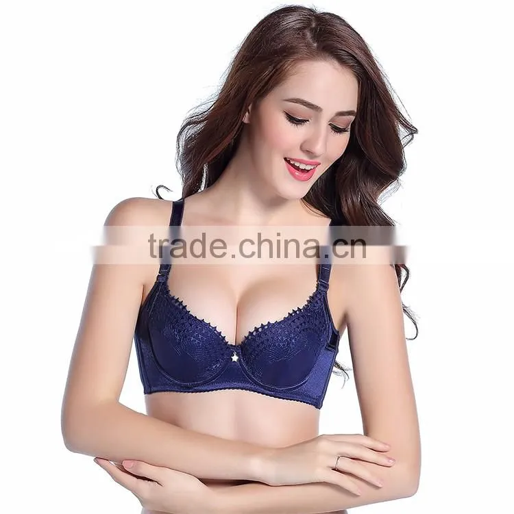 Panties new design 2015 latest blue color sexy bra