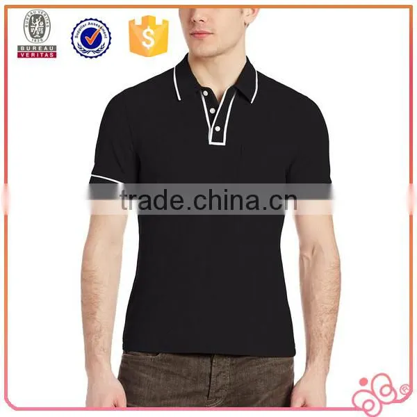 2016 top quality mens french terry china factory custom polo shirt