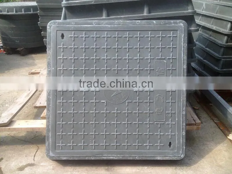 grey square bmc material manhole cover