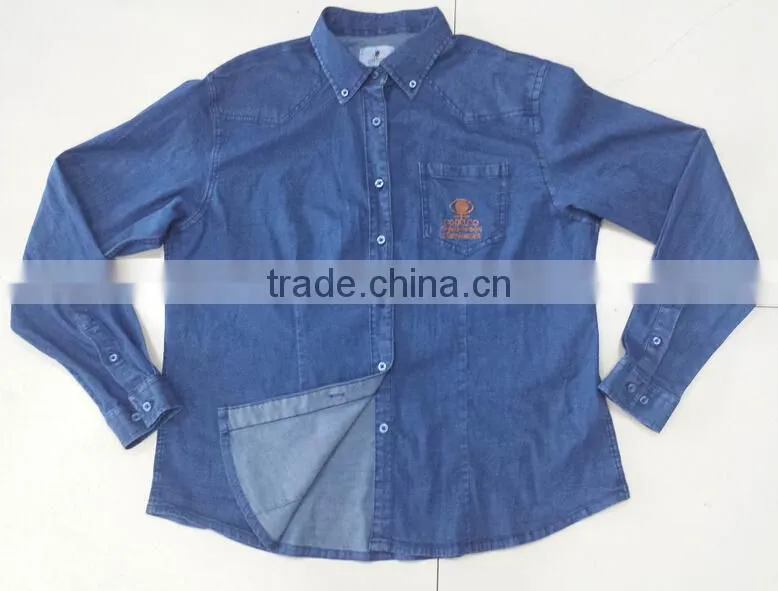 mens denim shirt with 100% cotton